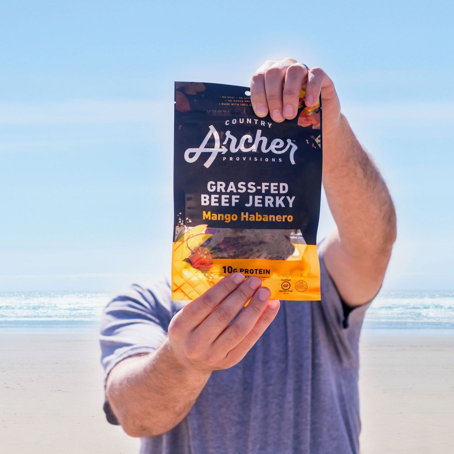 Mango Habanero Beef Jerky by Country Archer, Mango Habanero Beef Jerky, Beef, mango-habanero-beef-jerky, , 2.5oz Bag