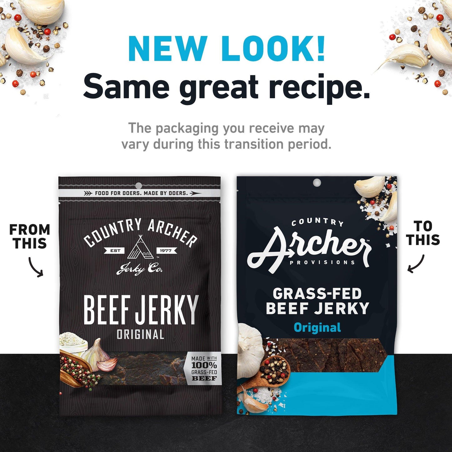 Original Beef Jerky by Country Archer, Original Beef Jerky, Beef - Gluten-Free - Gra, original-beef-jerky, , 2.5oz Bag