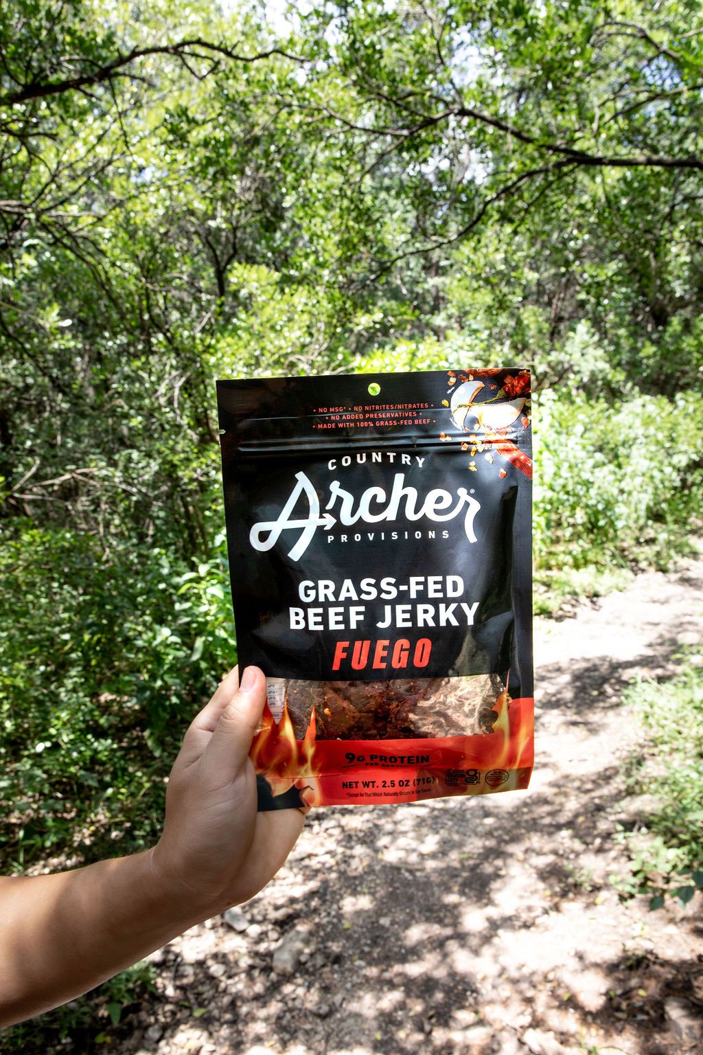 Fuego Beef Jerky by Country Archer, Fuego Beef Jerky, Beef - Gluten-Free - Grass Fed Be, fuego-beef-jerky, , 2.5oz Bag