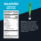 Country Archer Jalapeno grass-fed beef stick nutrition facts