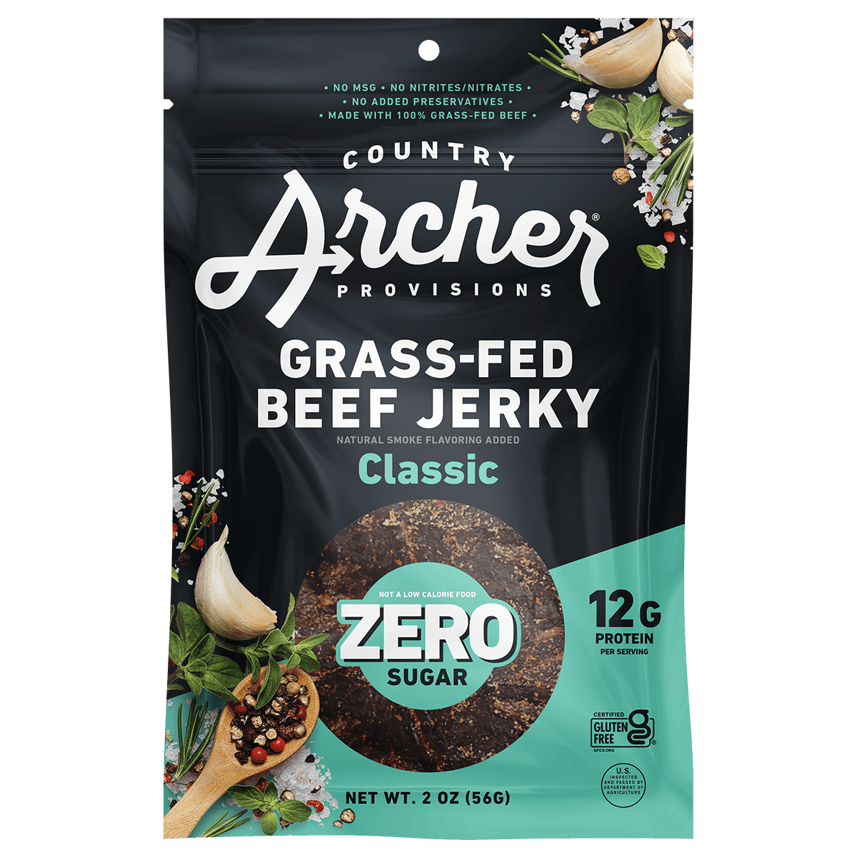  6-Pack Zero Sugar Classic Beef Jerky by Country Archer, 6-Pack Zero Sugar Classic Beef Jerky, , copy-of-zero-sugar-classic-beef-jerky, , 6-Pack